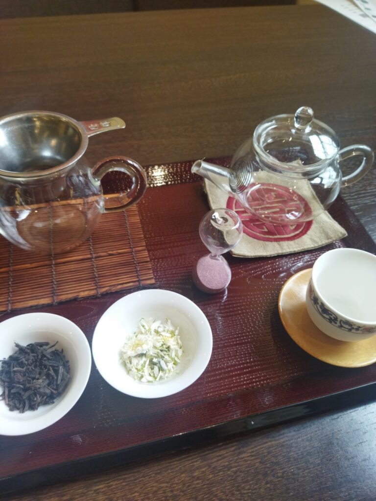 菊茶のお茶セット